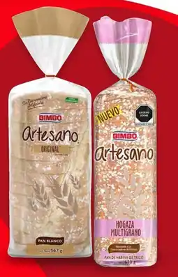 Soriana Híper Artesano pan natural o multigrano oferta