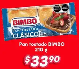 Soriana Híper Bimbo pan tostado oferta
