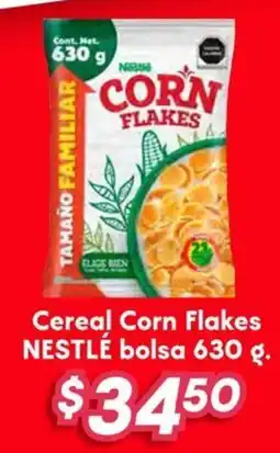 Soriana Híper Nestlé cereal corn flakes bolsa oferta
