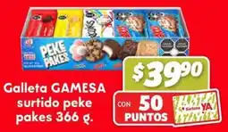 Soriana Híper Gamesa galleta surtido peke pakes oferta