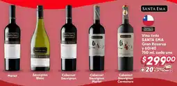 Soriana Híper Santa ema vino tinto gran reserva oferta