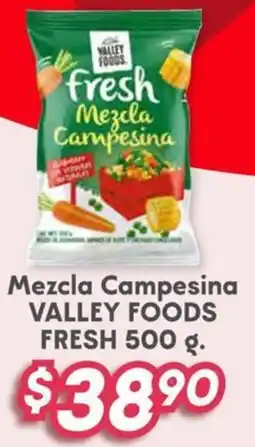 Soriana Híper Valley foods fresh mezcla campesina oferta