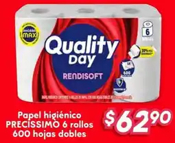 Soriana Híper Precissimo papel higiénico oferta