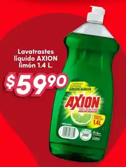 Soriana Híper Axion lavatrastes líquido limón oferta