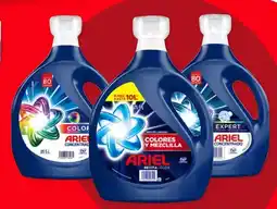 Soriana Híper Ariel detergente líquido regular, ropa obscura o revitacolor oferta