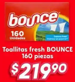 Soriana Híper Bounce toallitas fresh oferta