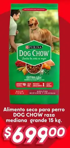 Soriana Híper Dog chow alimento seco para perro raza mediana grande oferta