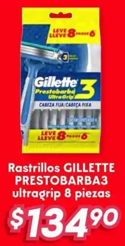 Soriana Híper Gillette rastrillos prestobarba3 ultragrip oferta