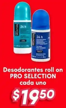 Soriana Híper Pro selection desodorantes roll on oferta