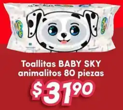Soriana Híper Baby sky toallitas animalitos oferta