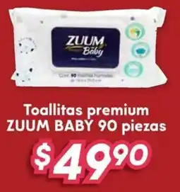 Soriana Híper Zuum baby toallitas premium oferta
