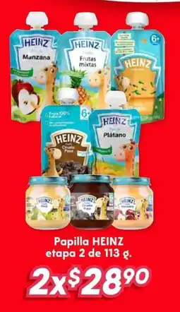 Soriana Híper Heinz papilla etapa 2 oferta