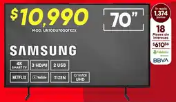 Soriana Híper Samsung smart tv 70" oferta