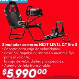Soriana Híper NEXT LEVEL GT simulador carreras lite S oferta
