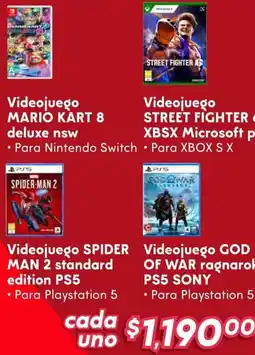 Soriana Híper Mario kart 8 videojuego deluxe nsw oferta