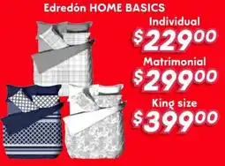 Soriana Híper Home basics edredón oferta