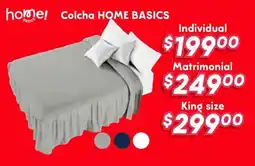 Soriana Híper Home basics colcha oferta