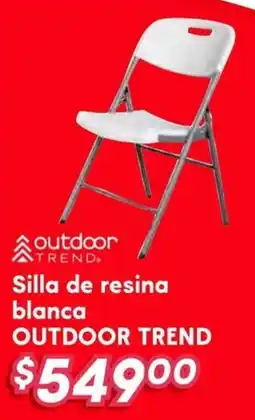 Soriana Híper Outdoor trend silla de resina blanca oferta