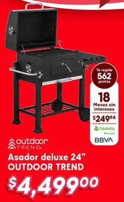 Soriana Híper Outdoor trend asador deluxe 24" oferta