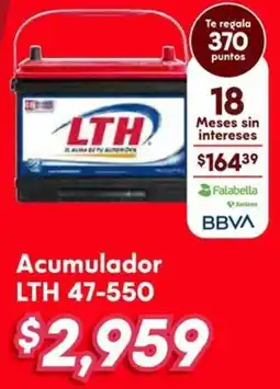 Soriana Híper LTH 47-550 acumulador oferta