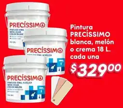 Soriana Híper Precíssimo pintura blanca, melóno crema oferta