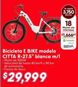 Soriana Híper E bike bicicleta modelo citta oferta