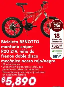 Soriana Híper Benotto bicicleta montaña sniper oferta