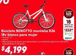 Soriana Híper Benotto bicicleta montaña R26 oferta
