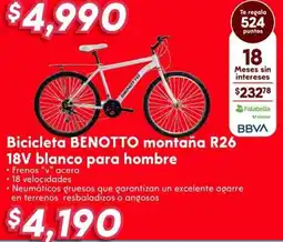 Soriana Híper Benotto bicicleta R26 oferta