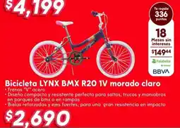 Soriana Híper Lynx bmx bicicleta R20 oferta