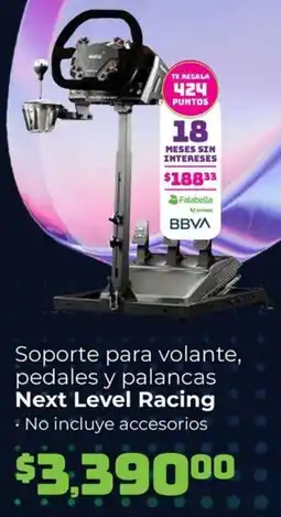 Soriana Híper Next level racing soporte para volante, pedales y palancas oferta