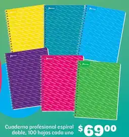Soriana Híper Cuaderno profesional espiral doble oferta