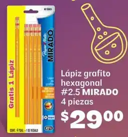 Soriana Híper Mirado lápiz grafito hexagonal #2.5 oferta