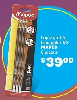 Soriana Híper Maped lápiz grafito triangular #2 oferta