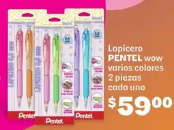 Soriana Híper Pentel lapicero wow varios colores oferta
