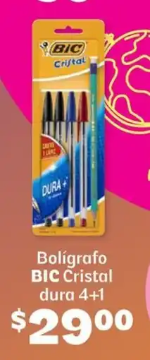 Soriana Híper Bic bolígrafo cristal dura 4+1 oferta