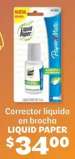 Liquid paper corrector líquido en brocha