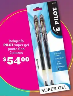 Soriana Híper Pilot bolígrafo super gel punto fino oferta