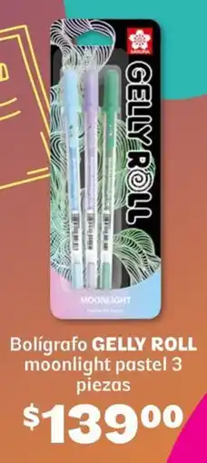 Soriana Híper Gelly roll bolígrafo moonlight pastel oferta
