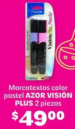 Soriana Híper Azor visión plus marcatextos color pastel oferta