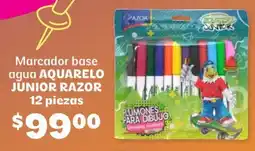 Soriana Híper Aquarelo junior razor marcador base agua oferta