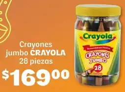 Soriana Híper Crayola crayones jumbo oferta