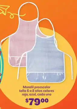 Soriana Híper Mandil preescolar oferta