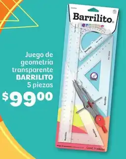 Soriana Híper Barrilito juego de geometría transparente oferta