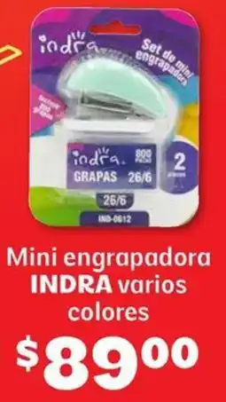 Soriana Híper Indra mini engrapadora varios colores oferta