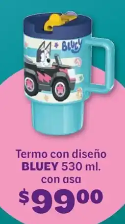 Soriana Híper Bluey termo con diseño oferta