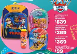 Soriana Híper Paw patrol mochila primaria 3d metálico oferta