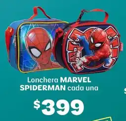 Soriana Híper Marvel spiderman lonchera cada una oferta