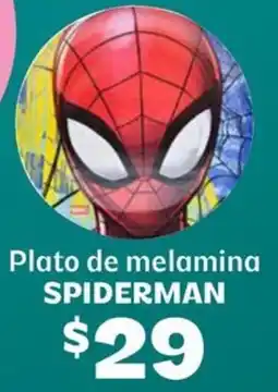 Soriana Híper Spiderman plato de melamina oferta