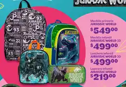 Soriana Híper Jurassic world mochila primaria oferta
